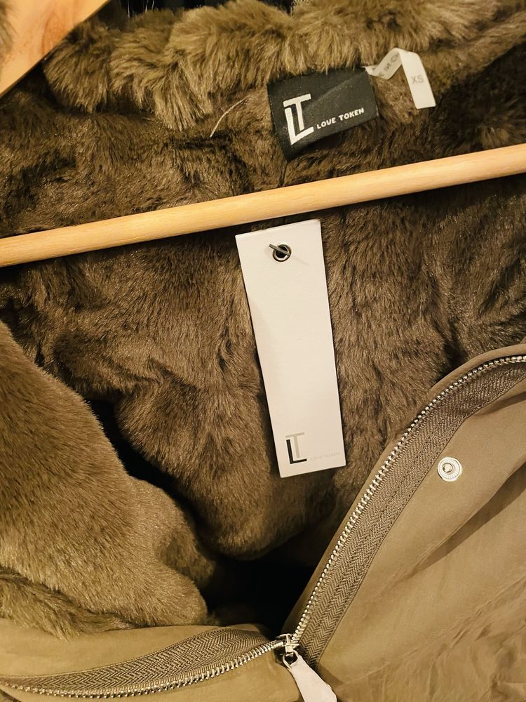 Geaca Parka Kaki XS Love Token New York