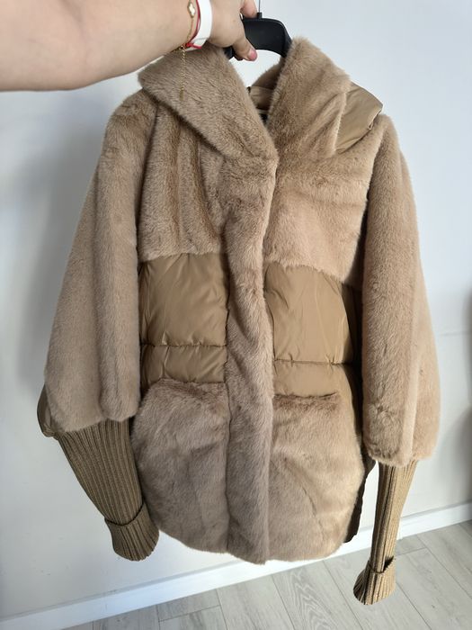 Geaca cu blana artificiala