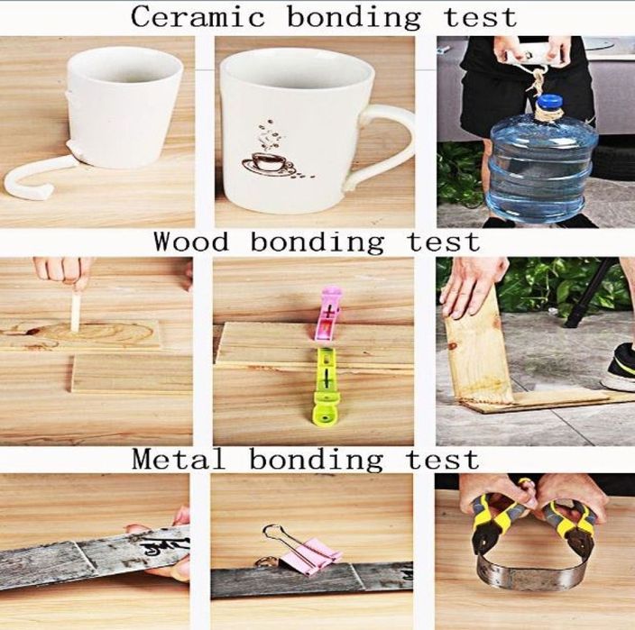 Мощно лепило за метал, стомана, керамика, дърво и др.