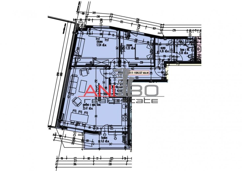 Продава се Тристаен апартамент в Варна, Аспарухово - 105 кв.м за 1233 €/кв.м - Снимка #1