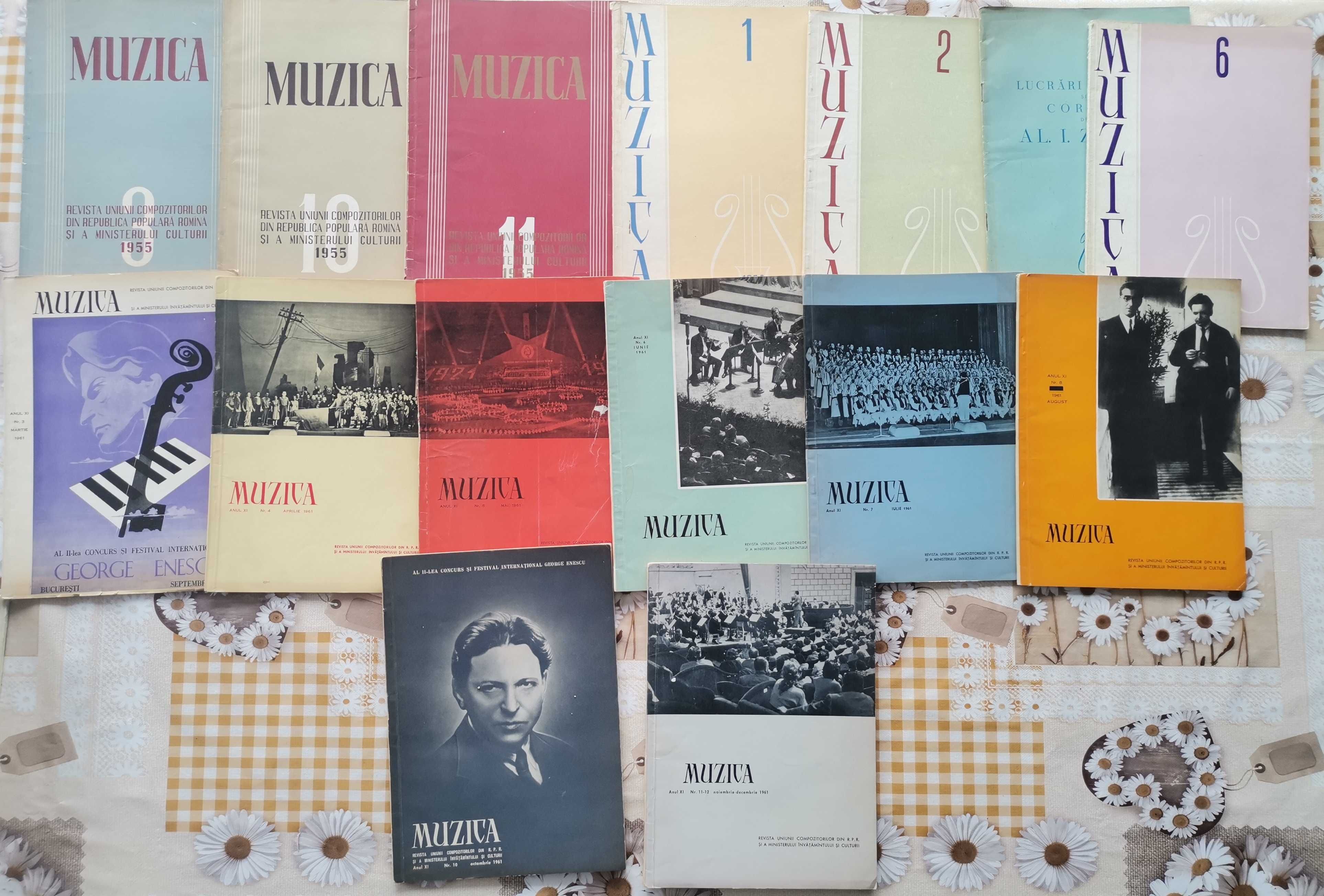 Colectie 30 numere Revista Muzica din 1955 pana in 1974