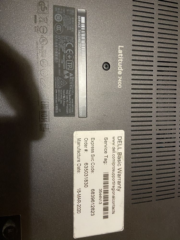 Dell Latitude 7400 i5 vpro 8th gen