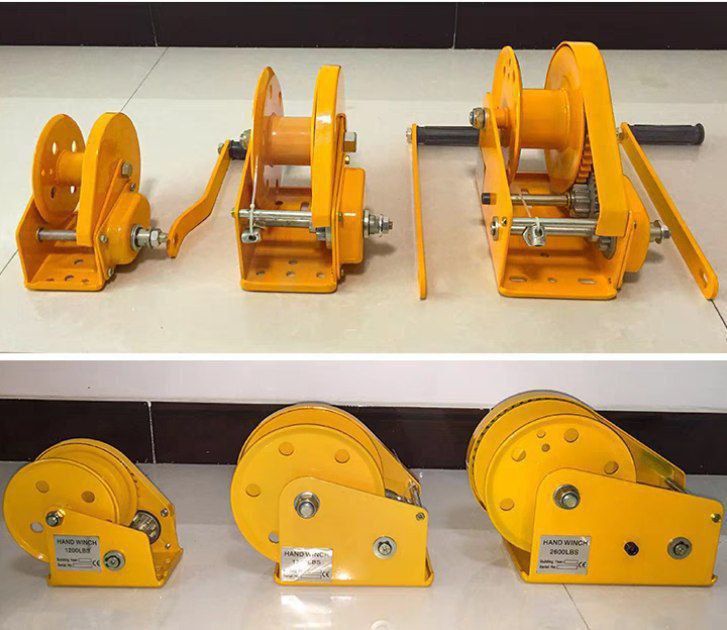 Ручная лебёдка с редуктором / ruchno'y tal libo'tka/10 мм трос 1200 LB