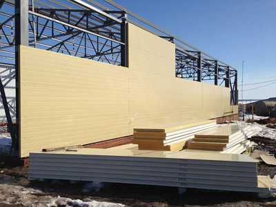 Стеновые и кровельные сэндвич-панели напрямую с завода