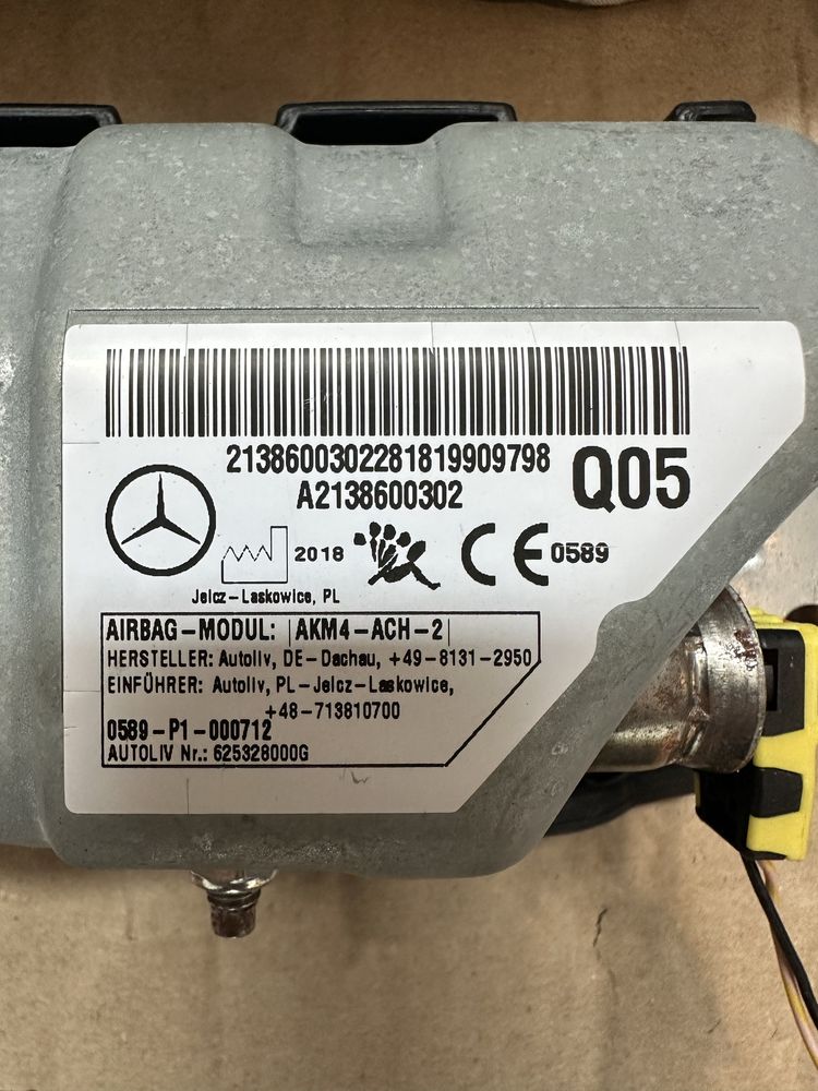 Kit airbag Mercedes CLS C257, AMG GT X290