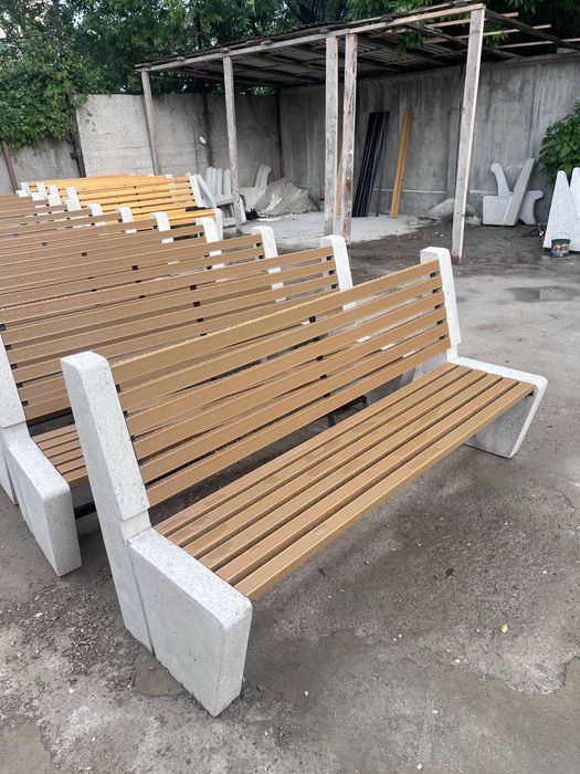 Красивая и надёжная Скамейка из МПК Скамейки Урна Вазон Урны Вазоны