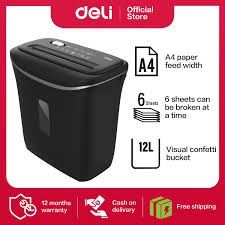 Уничтожитель бумаги Deli 9945 перечисление есть оптом и розницу