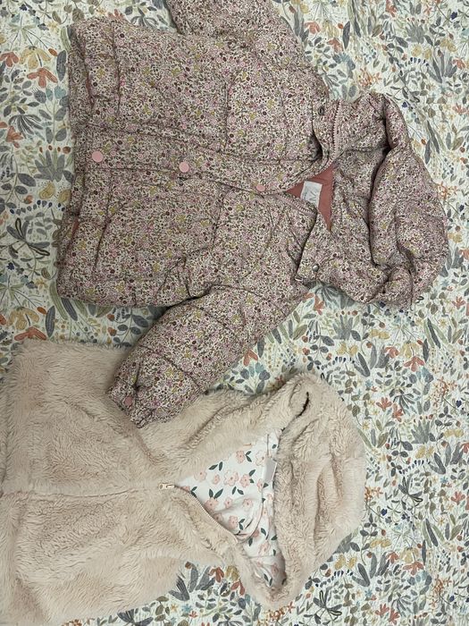 Яке Zara 98 см и плюшен елек с качулка 98 см