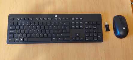 Kit tastatura si mouse Wireless HP, USB, negru