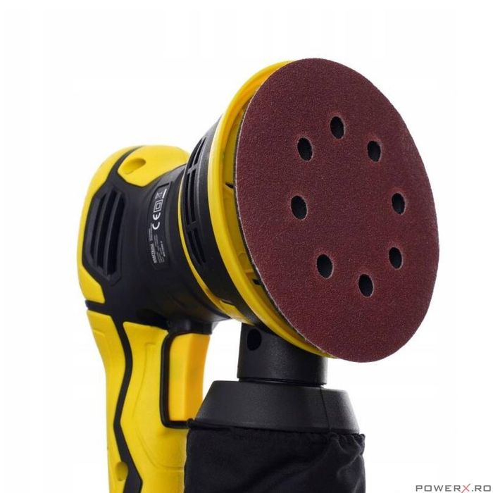 Slefuitor excentric cu sac, putere 1200 W, diametru disc 125 mm, Kraft