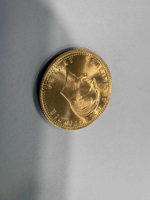 Златна монета 100 турски куруша „Ататюрк“ – 1923 г. Тегло: 7.21 грама