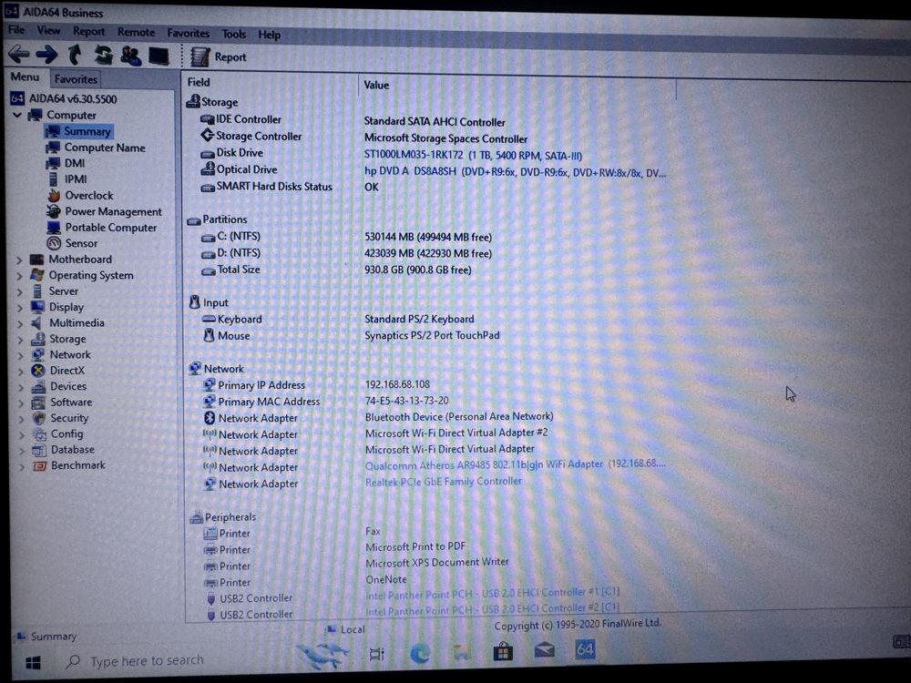 Отличен HP Probook 4540s 289 лв.