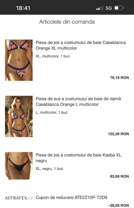 Costum de baie 2 piese