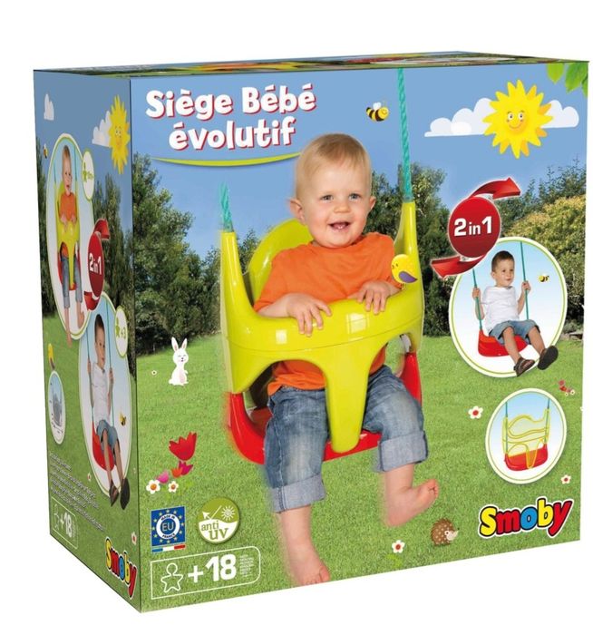 Leagan 2 in 1, cu sfoara, Smoby