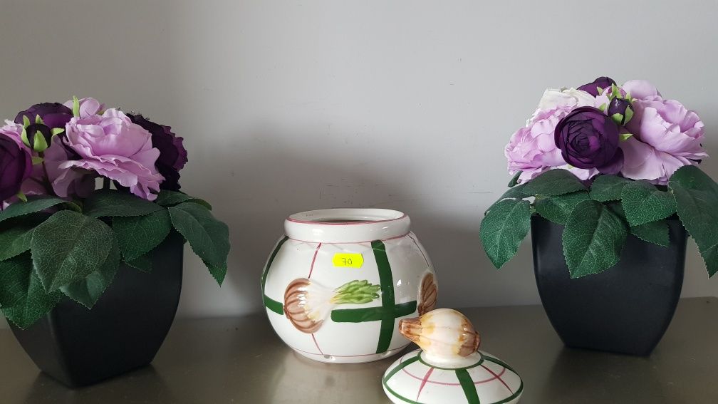 Carafe/căni vechi din ceramică italiană