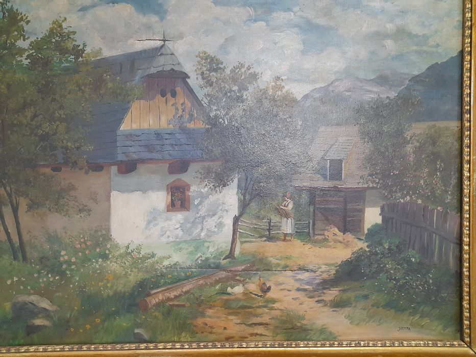 Vând tablou vechi pictura în ulei