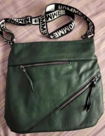 Geanta noua culoare verde inchis