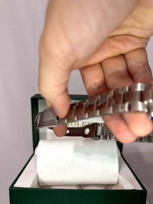 Ceas Rolex Oyster Perpetual Premium alb argintiu