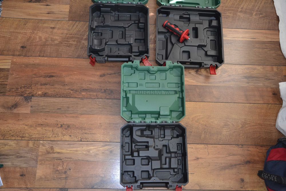 Нови куфари за винтоверти Parkside за 12V и за 20V
