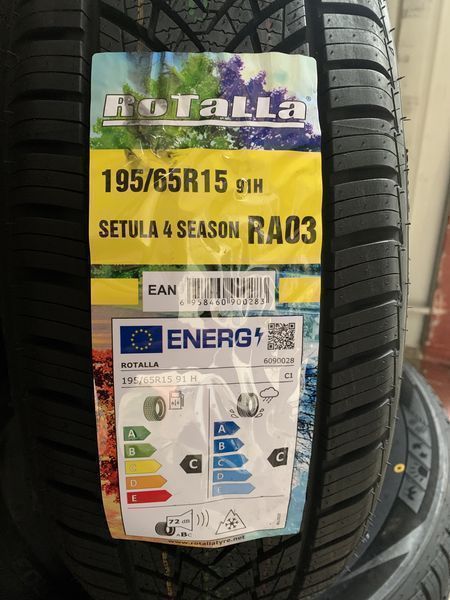 Нови всесезонни гуми ROTALLA SETULA 4 SEASON 195/65R15 91H НОВ DOT