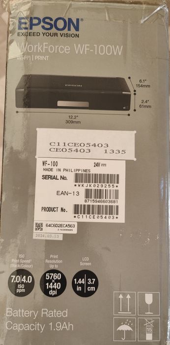Imprimantă Epson WF-100W