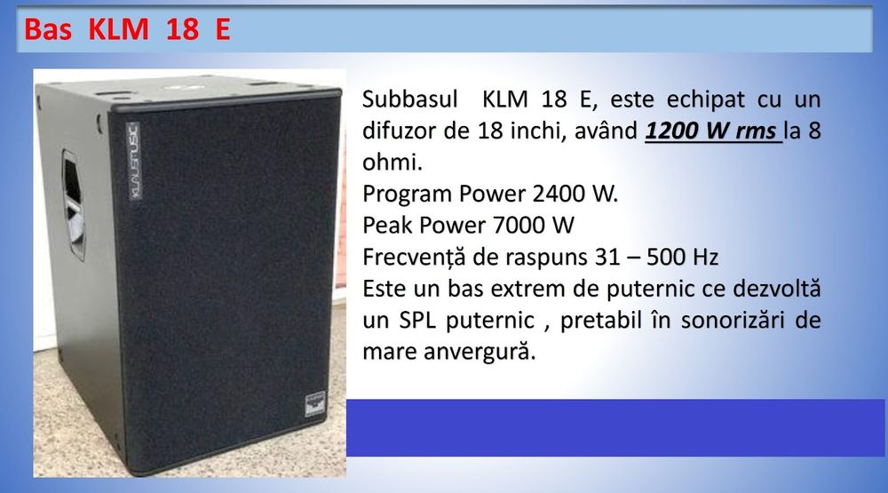Klausmusic KLM Extreme Power-vanzare in rate (nu Dynacord, FBT , RCF