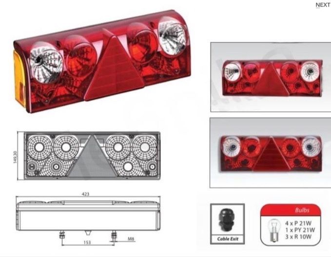Lampa stop Cod - JR1024