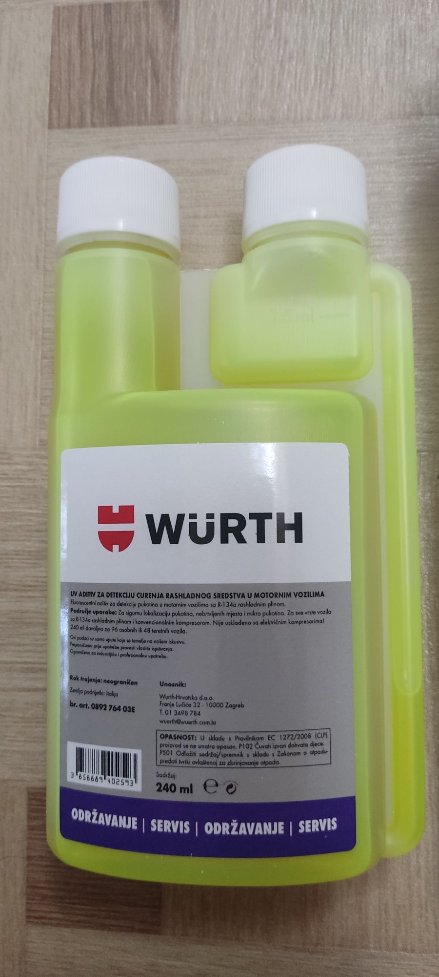 Aditiv detector fisuri A/C 240 ml, Wurth