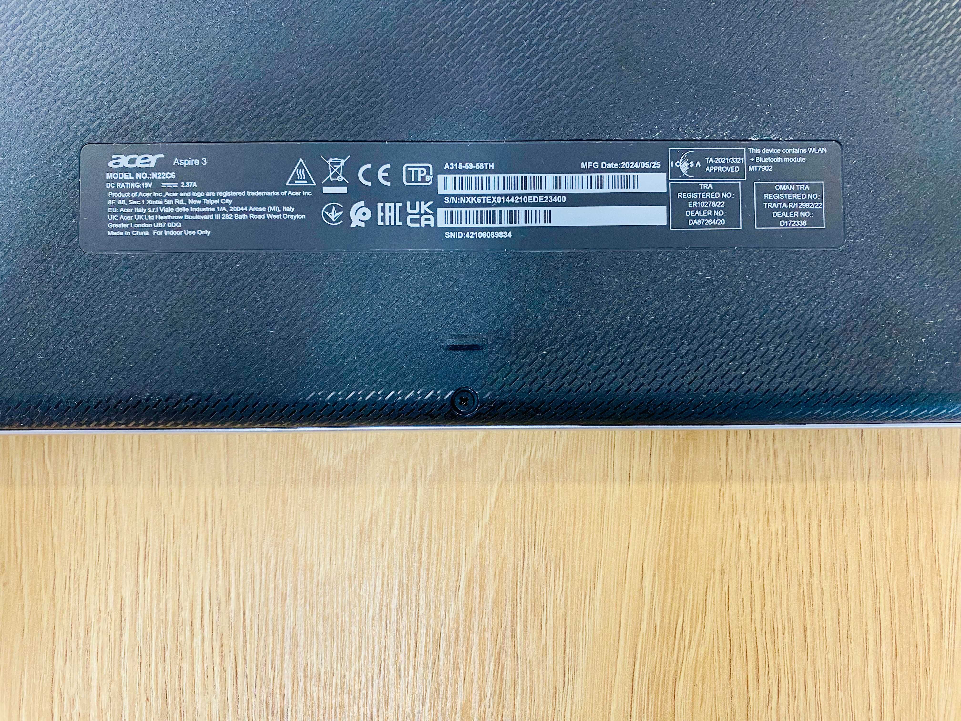 Acer Aspire 3 A315-59, Intel® Core™ i5, 15,6", 16 GB RAM, 512 GB SSD