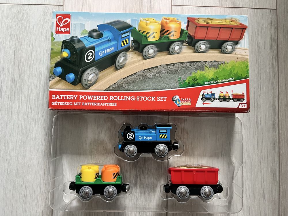 Hape Rolling stock Set Влакче с батерии