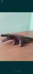 Sculptură în lemn, crocodil