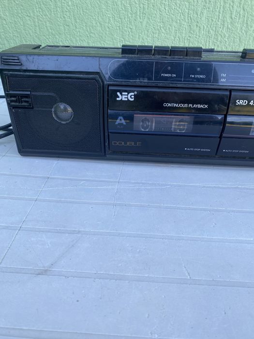 Radiocasetofon dublu casete SEG