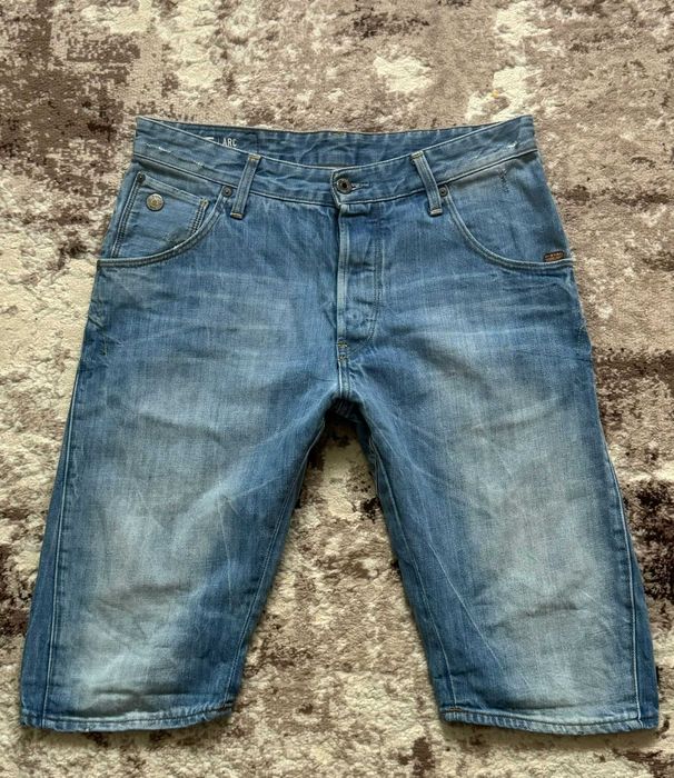 G-STAR pantaloni scurti, blugi, marime W31, talie 41cm