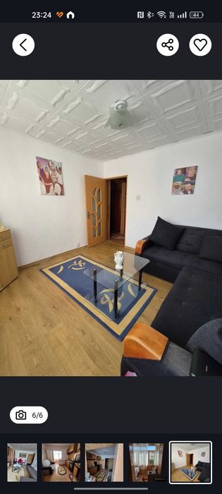 Apartament 2 camere mobilat .