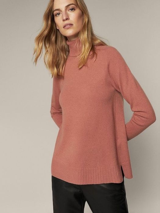 Pulover cu guler Massimo Dutti