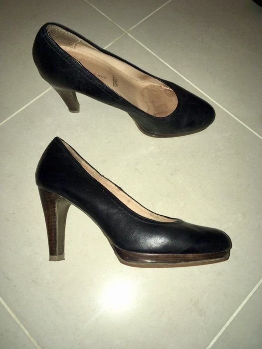 Лот дамски обувки, кожа, на ток, 38/39 номер, до 50 лв./чифт