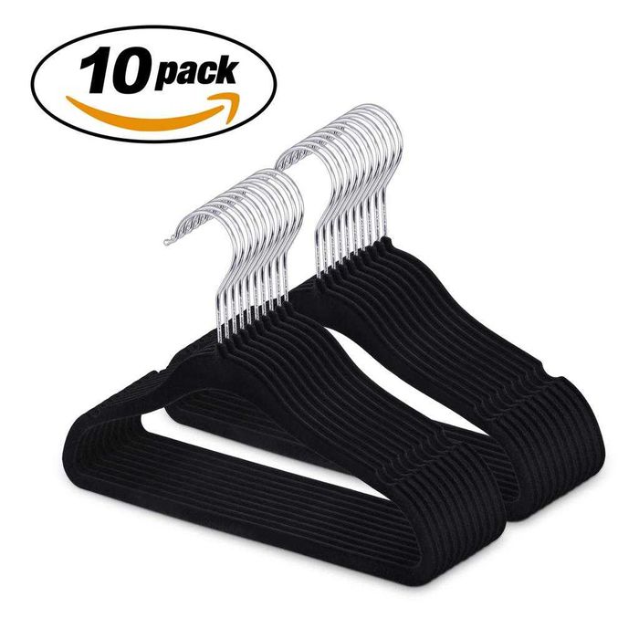 Umerase din Plastic Acoperite cu Velur pentru Haine Culoare Turcoaz