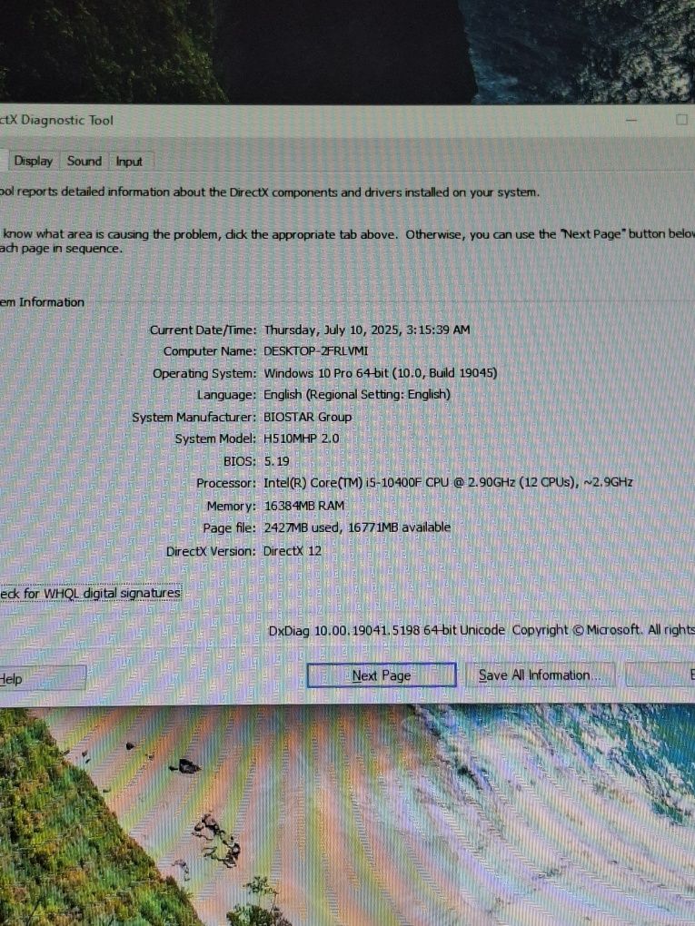 Calculator gaming cu i5 gen 10 , video 8g dedicat