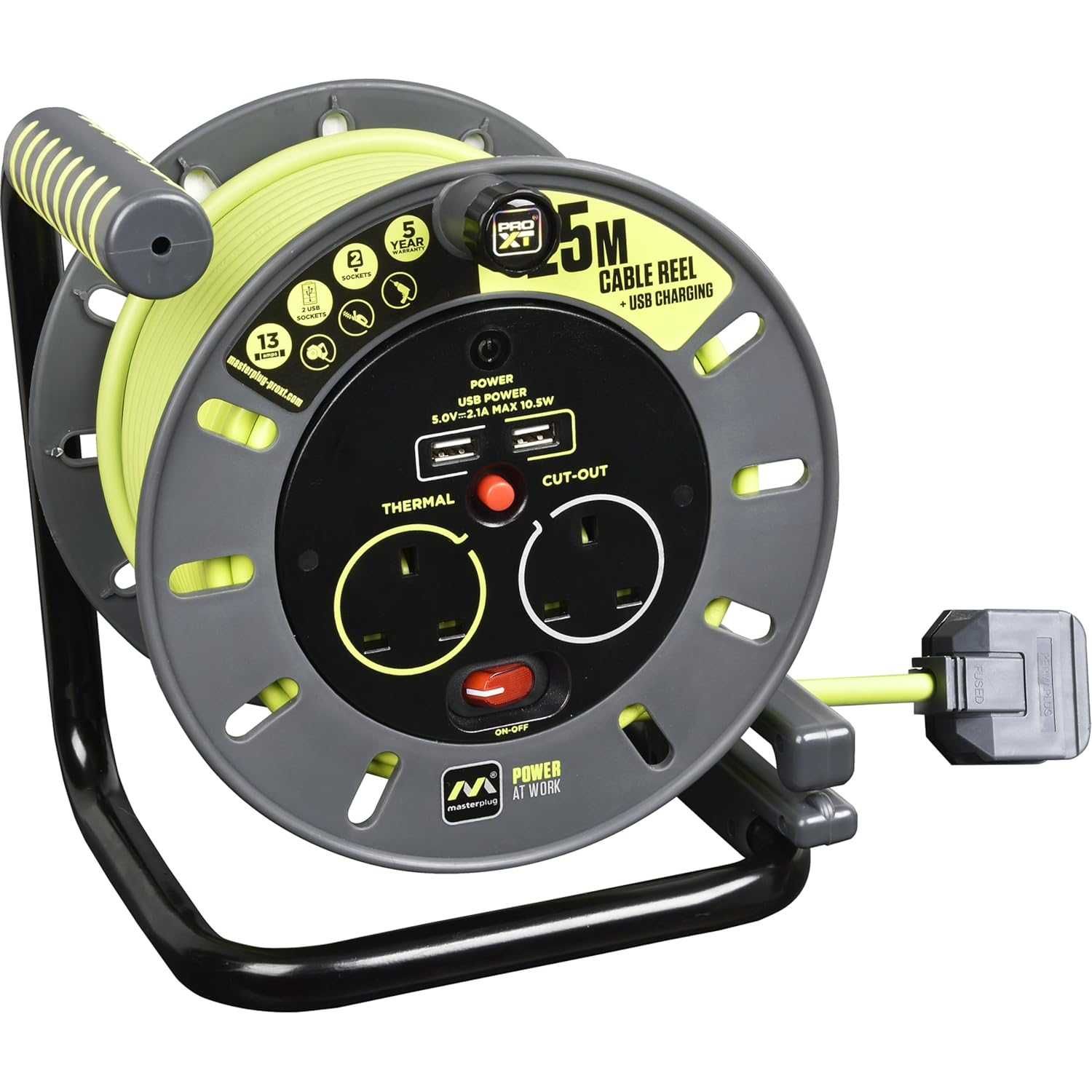 Чисто нова макара Masterplug OMU25132USL-PX Pro-XT 25 метра ...