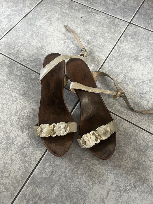 Дамски летни обувки на ток- 39 номер