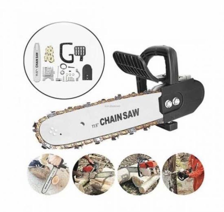 Приставка резачка за Ъглошлайф Флекс.комплект верига,дъска,предпазител