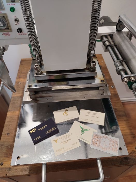 Aparat Presa Folio, timbru sec, emboss, cărți de vizita tipo