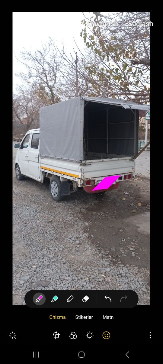 Тент. changan дубл кабина
