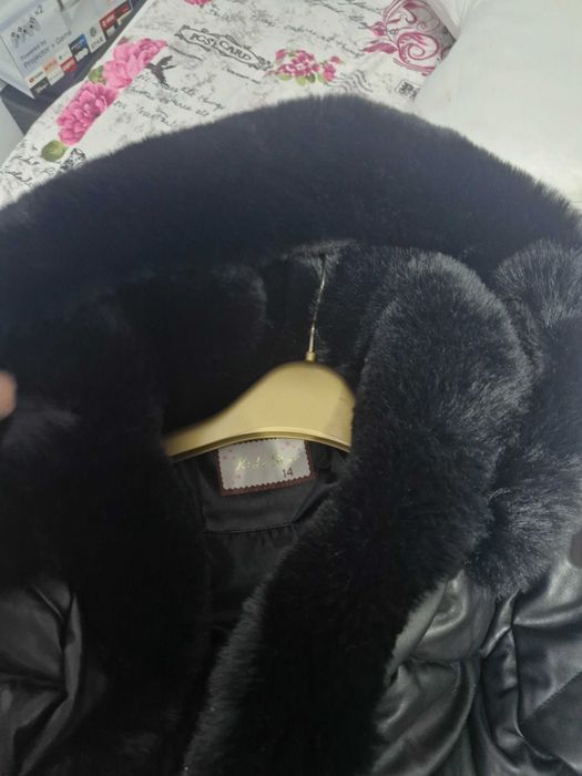 Geaca de piele cu blanita