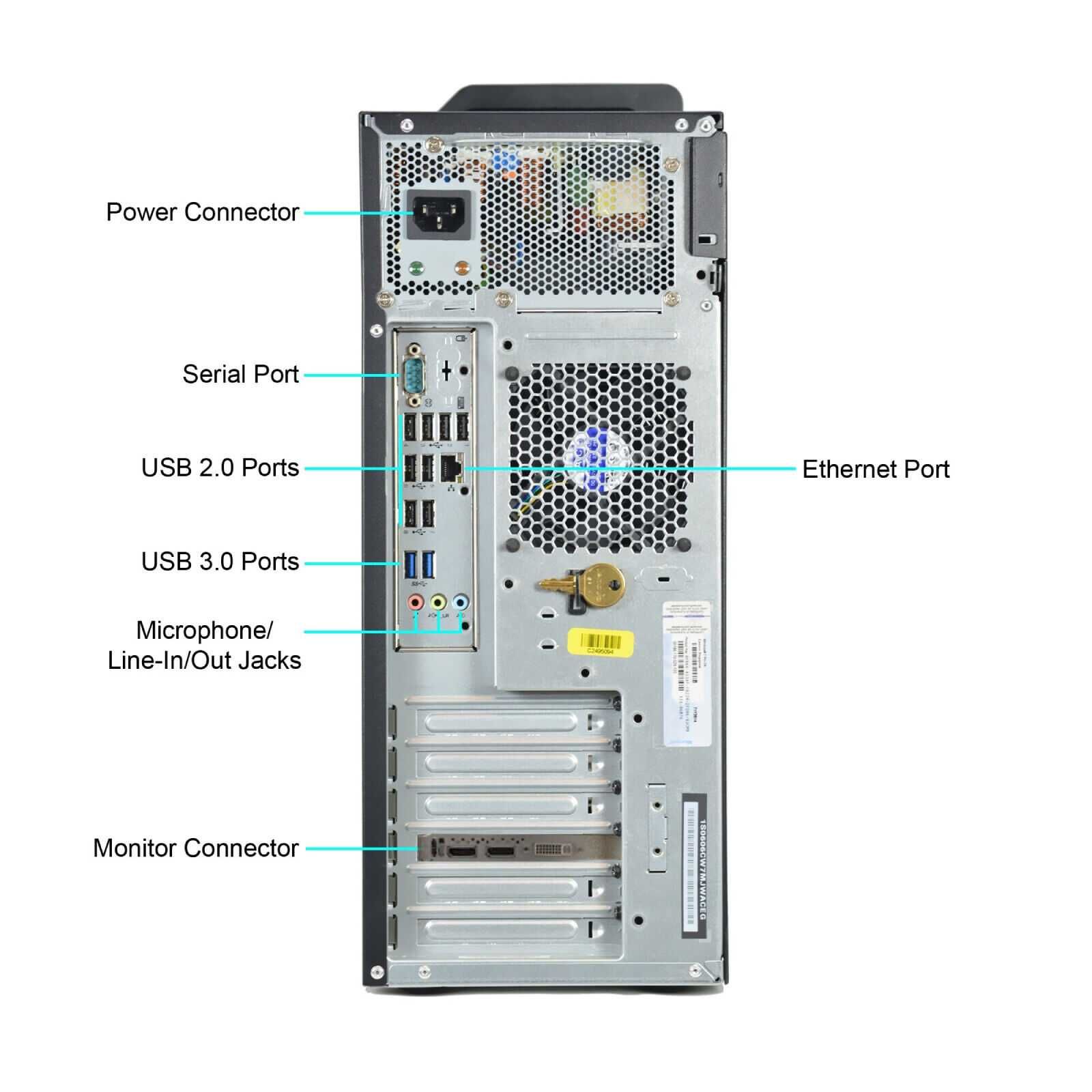 Работна станция Lenovo S30 E5-2680 32GB 256GB SSD 500GB HDD K2000