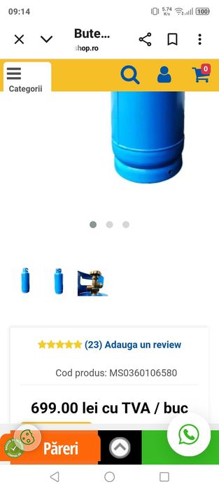 Butelie 80l pentru centrale