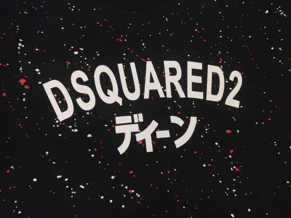 Bluza DSQUARED2 - Black Splattered Paint