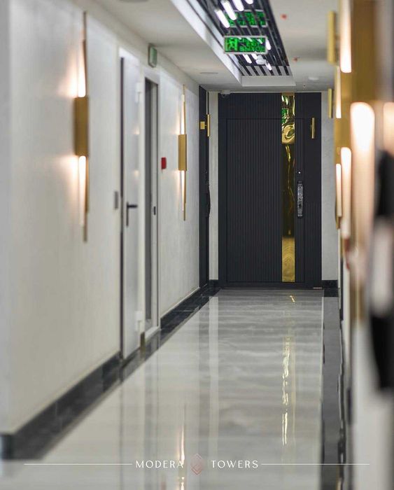 Modera Towers! Коробка 50м2 вид на Nest One для Инвестиции! ID09