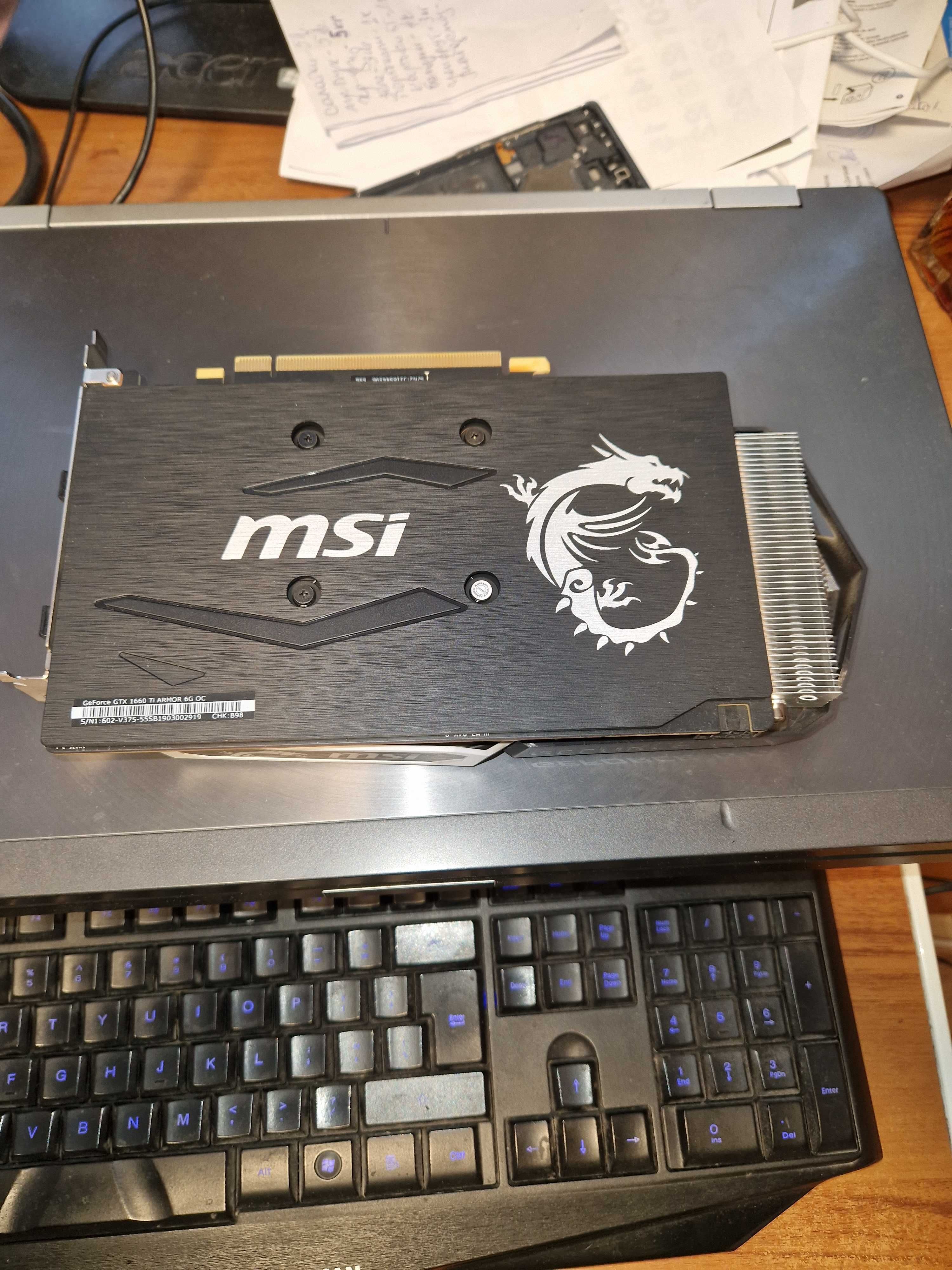 Nvidia MSI Geforce RTX 1660 TI ARMOR 6G OC