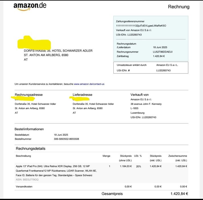 НЕРАЗОПАКОВАН!! Apple iPad Pro 13" (2024), 256GB, Wi-Fi, Standard gla